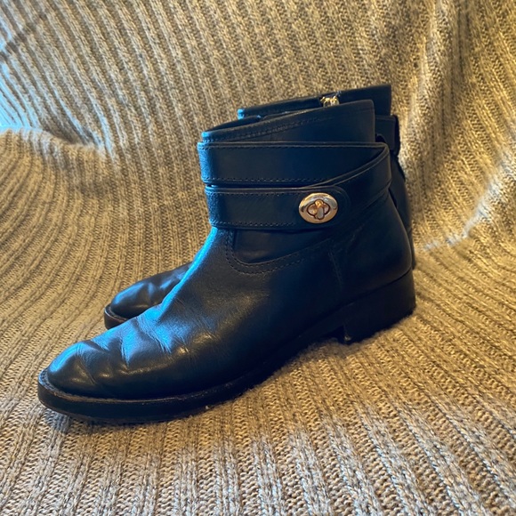 Coach black leather booties - Picture 3 of 5